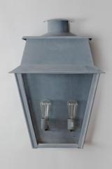 Giant outdoor wall lamp in old zinc Bordeaux. Lum’Art. Giant outdoor wall lamp in old zinc Bordeaux. Lum’Art.