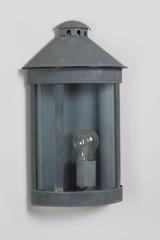 Old zinc half-cylinder exterior wall light Luxembourg. Lum’Art. Old zinc half-cylinder exterior wall light Luxembourg. Lum’Art.
