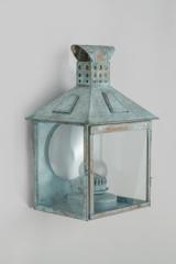 Outdoor wall lamp with 19th century oil lamp green-grey Campagne. Lum’Art. Outdoor wall lamp with 19th century oil lamp green-grey Campagne. Lum’Art.