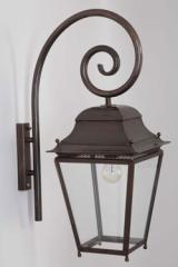 Outdoor wall lantern on spiral stem, large model, Chantilly. Lum’Art. Outdoor wall lantern on spiral stem, large model, Chantilly. Lum’Art.