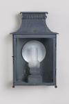 Very large outdoor wall light in old zinc Pétrole. Lum’Art. 