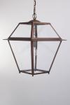 Large classic outdoor lantern in patinated brass Pont-Neuf. Lum’Art. 