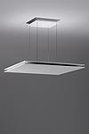 Quadratta pendant lamp white aluminium plate. Lumini. 