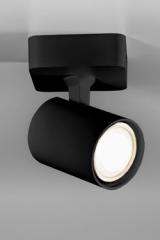 Spot contemporain en métal noir Cup. Lupia Licht. Spot contemporain en métal noir Cup. Lupia Licht.