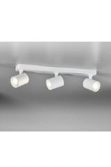 Spot 3 lumières orientables en métal blanc Cup. Lupia Licht. Spot 3 lumières orientables en métal blanc Cup. Lupia Licht.