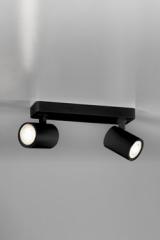 Spot orientable 2 lumières noir Cup. Lupia Licht. Spot orientable 2 lumières noir Cup. Lupia Licht.