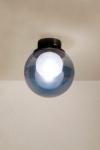 Pop ceiling light in blue glass ball. Luz Difusion. 