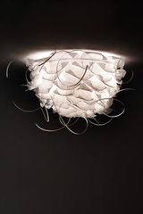 Struk C100 ceiling light white medium model. Luz Difusion. 