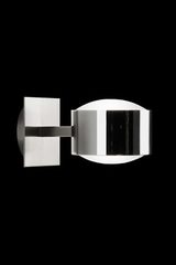 City W1 applique simple nickel satiné et chromé. Luz Difusion. City W1 applique simple nickel satiné et chromé. Luz Difusion.