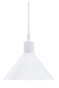 Factory S18 suspension industrielle blanche. Luz Difusion. 