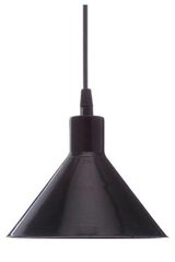 Factory S18 suspension industrielle conique noire. Luz Difusion. 