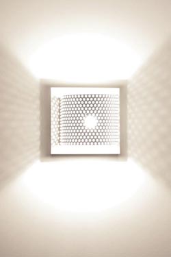 Kendo applique design en métal blanc 1 lumière. Luz Difusion. 