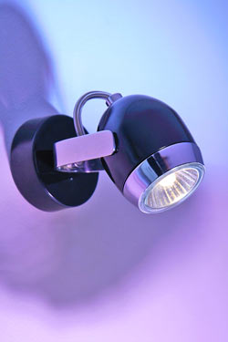 Boogie W1  black mini wall lamp . Luz Difusion. 