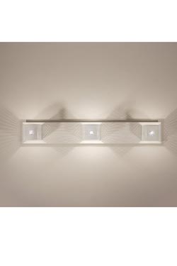 Kendo white metal design wall light 2 lights. Luz Difusion. 