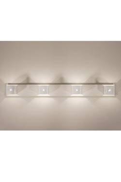 Kendo white metal design wall light 2 lights. Luz Difusion. 
