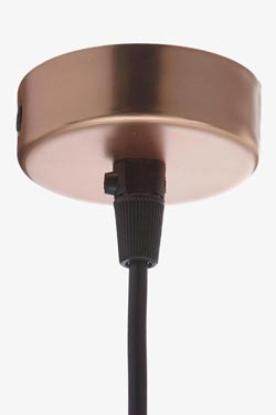 Factory S18 industrial pendant lamp copper. Luz Difusion. 