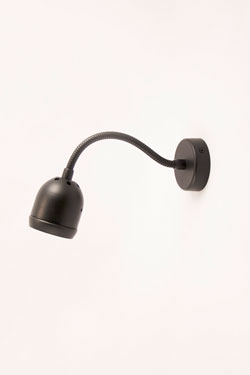 Boogie mini applique de chevet orientable noire. Luz Difusion. 