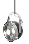 Boogie C60 pendant lamp black retro style. Luz Difusion. 