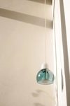 Boogie pendant lamp white and turquoise . Luz Difusion. 