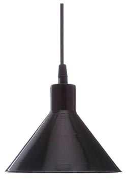 Factory S18 industrial pendant lamp black . Luz Difusion. 