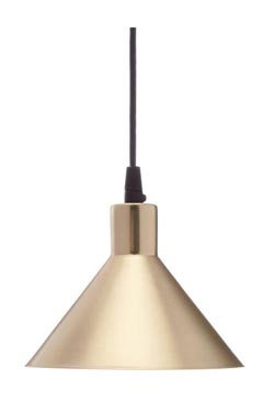 Factory S18 industrial pendant lamp gold. Luz Difusion. 