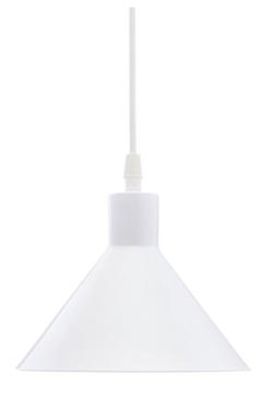 Factory S18 industrial pendant lamp white. Luz Difusion. 