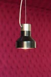 Mute S1 black steel and aluminium pendant lamp. Luz Difusion. 