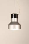 Mute S1 grey steel and aluminium pendant lamp. Luz Difusion. 