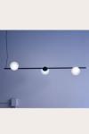 Pop pendant lamp 3 lights in white satin glass. Luz Difusion. 