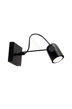 Salter spotlight black adjustable 22cm. Luz Difusion. 