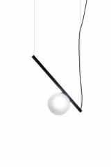 Pop suspension rétro une lumière de verre satiné. Luz Difusion. Pop suspension rétro une lumière de verre satiné. Luz Difusion.
