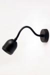 Boogie mini adjustable  black bedside wall lamp. Luz Difusion. 