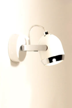 Boogie mini wall lamp W1 white. Luz Difusion. 