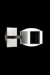 City W1 single wall light satin nickel and chrome. Luz Difusion. 