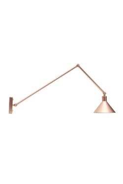 Factory 2 copper wall light, 2 articulated arms . Luz Difusion. 