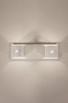 Kendo white metal design wall light 2 lights. Luz Difusion. 