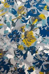 Bloom tapis aux motifs floraux en camaïeu bleu 170X240. MA Salgueiro. 