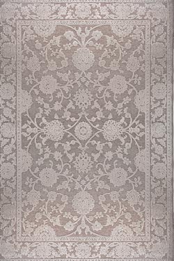 Scarpa tapis classique gris décor floral 100X140. MA Salgueiro. 