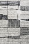 Tapis contemporain gris et noir Gradient chenille 140X200. MA Salgueiro. 