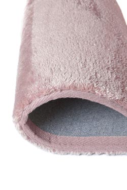 Tapis moelleux uni rose tendre collection Montana 57X110. MA Salgueiro. 
