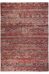 Tapis de style ethnique à dominante rouge collection Paki chenille 140X200. MA Salgueiro. Tapis de style ethnique à dominante rouge collection Paki chenille 140X200. MA Salgueiro.