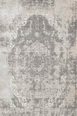 Tapis effet usé fond gris Antik Tabriz 140x200. MA Salgueiro. 