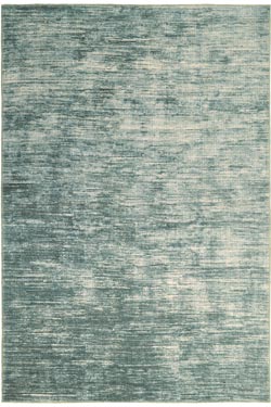 Tapis en camaïeu de turquoise collection Kabile 75X150. MA Salgueiro. 