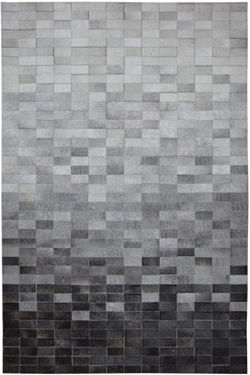 Tapis gris en véritable peau de vache 140X200. MA Salgueiro. 