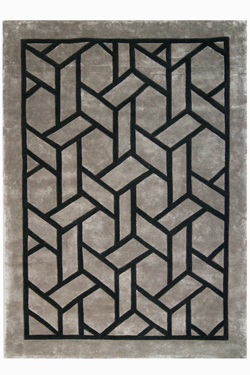 Tapis gris et noir Atica 170X240cm. MA Salgueiro. 