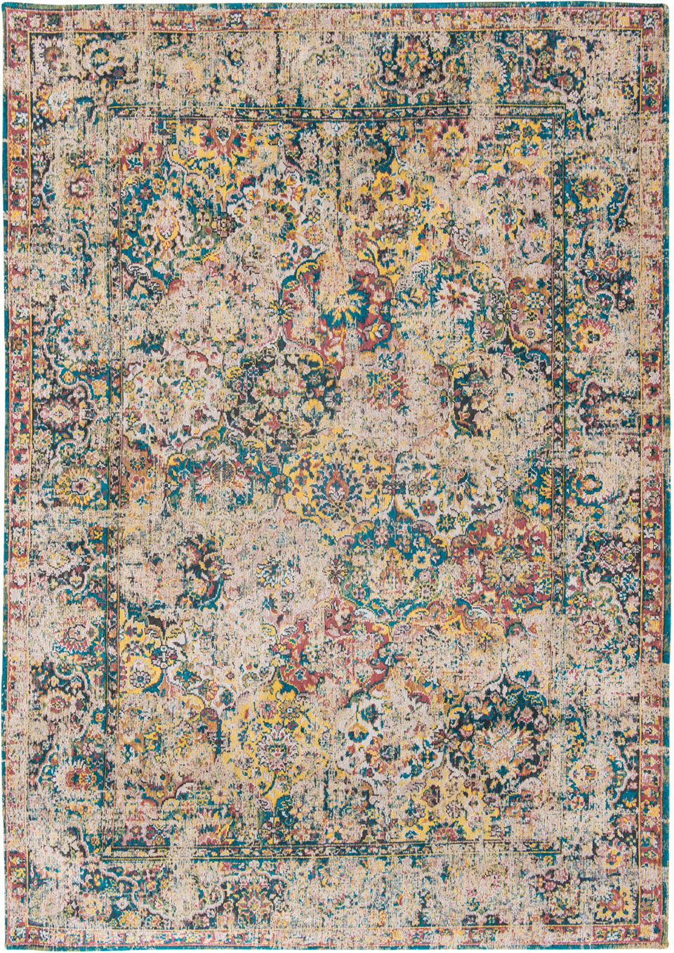 Tapis Heritage chenille turquoise 170X240. MA Salgueiro. 