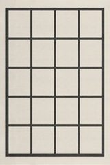 Tapis intérieur et extérieur Broadway Quadrillage noir sur fond écru 80X150. MA Salgueiro. Tapis intérieur et extérieur Broadway Quadrillage noir sur fond écru 80X150. MA Salgueiro.