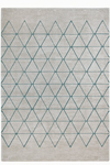 Tapis losanges beige et aqua Vegas 120X170cm. MA Salgueiro. 