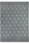 Tapis losanges gris et blanc Vegas 120X170cm. MA Salgueiro. 