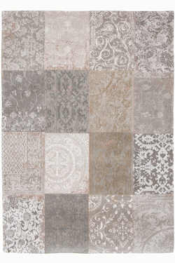 Tapis Patchwork chenille beige 80X150. MA Salgueiro. 